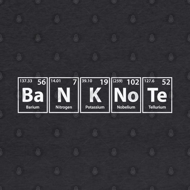 Banknote (Ba-N-K-No-Te) Periodic Elements Spelling by cerebrands